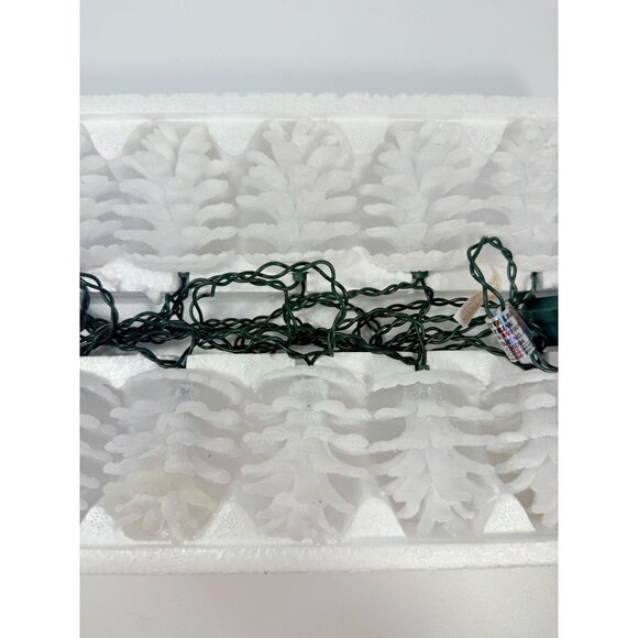 Christmas Lights Pine Cone String Light 10 Light Set Green Strand In Box Hoferts - Picture 8 of 10